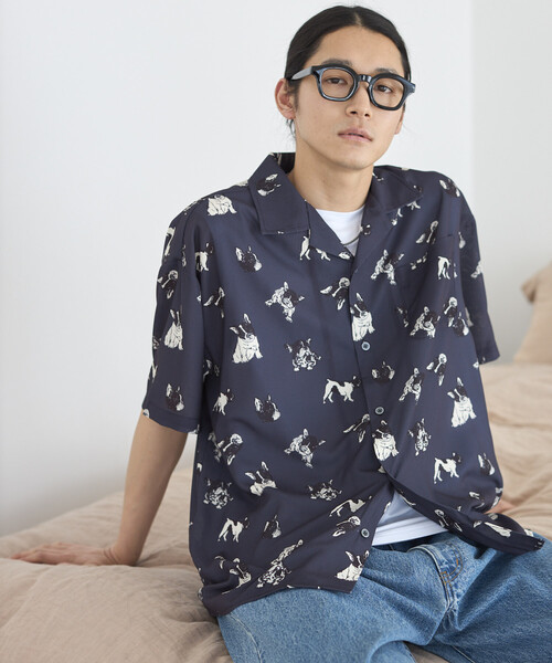 Firsthand（ファーストハンド） シャツ 半袖 メッシュ オープンカラー