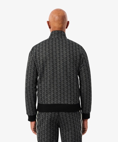 「LACOSTE」 ジャージブルゾン 6 ブラック メンズの画像