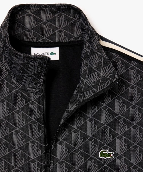 「LACOSTE」 ジャージブルゾン 6 ブラック メンズの画像