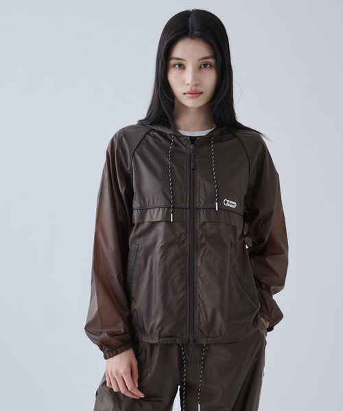 コート アウター リップストップナイロンシアーブルゾン レディース