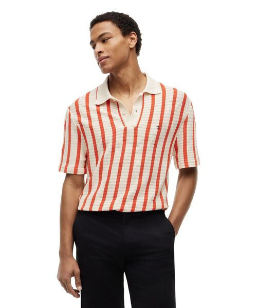 TOMMY HILFIGER（トミー・ヒルフィガー） ポロシャツ 半袖 オープン