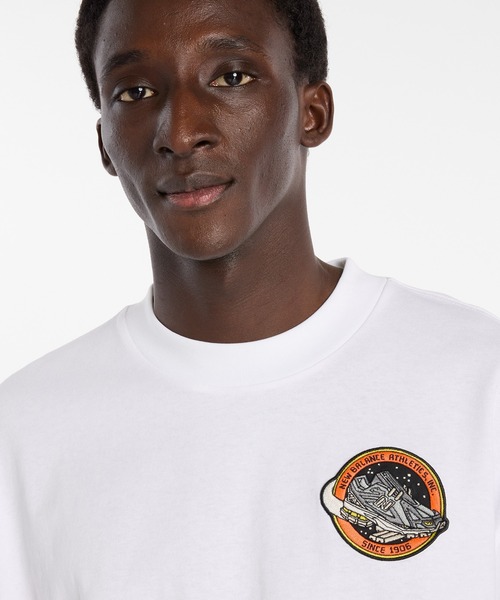 H6092★新品　オフホワイト　パスカルモーマン　コットンTシャツ New Balance（ニューバランス） tシャツ Ghica スポーツステーション