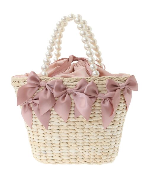 「Maison de FLEUR」 かごバッグ FREE ピンク レディース_画像7