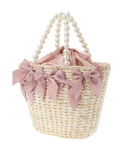 「Maison de FLEUR」 かごバッグ FREE ピンク レディース_画像8