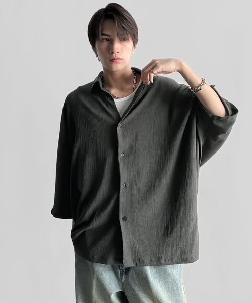 「Classical Origin」 7分袖シャツ ONE SIZE アイボリー メンズ_画像7
