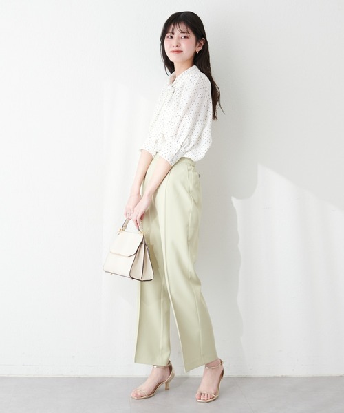 natural couture 「natural couture」 7分袖ブラウス FREE サックス