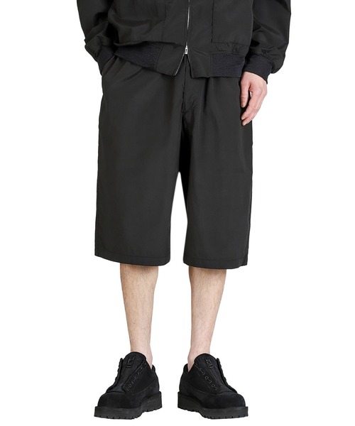パンツ GOLD / ゴールド：SILK NEP WEATHER CLOTH WIDE SHORTS：26A-GL52629「MUS」 メンズの画像