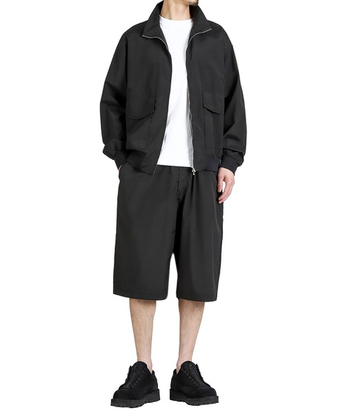 パンツ GOLD / ゴールド：SILK NEP WEATHER CLOTH WIDE SHORTS：26A-GL52629「MUS」 メンズの画像
