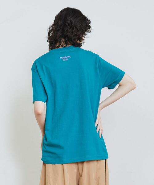 「FRAPBOIS」 半袖Tシャツ 1 ブラック レディース_画像4
