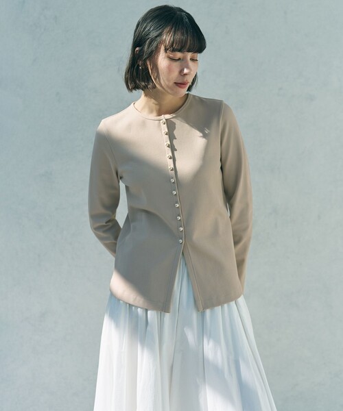 「UNFILO」 カーディガン SMALL ベージュ レディース_画像9