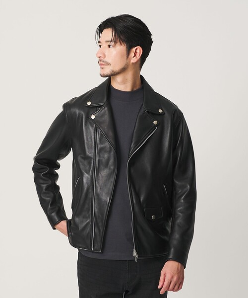 BEAUTY＆YOUTH UNITED ARROWS メンズライダースジャケット（革の素材