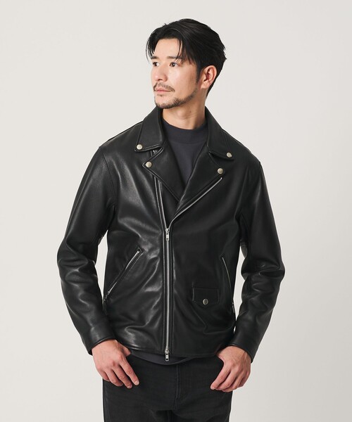 BEAUTY＆YOUTH UNITED ARROWS メンズライダースジャケット（革の素材