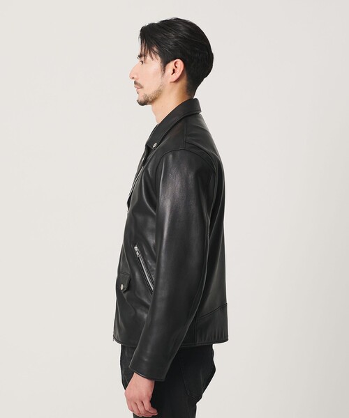 BEAUTY&YOUTH ダブルライダースジャケット S レザージャケット BEAUTY＆YOUTH UNITED ARROWS 革ジャン ライダース 「WEB限定 WARDROBE