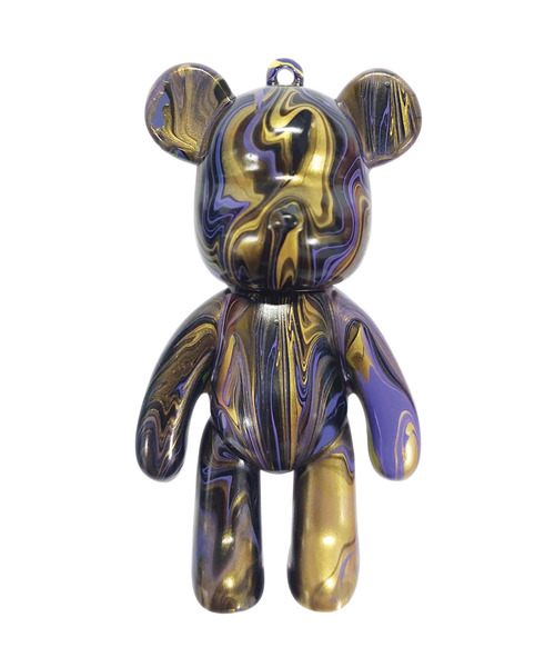 キーホルダー POUR PALZ ミニペイント ベアキーホルダー クマ W3