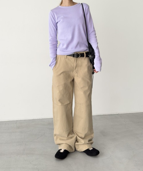 「CANAL JEAN」 「El mar」長袖カットソー ONE SIZE ネイビー レディース_画像8