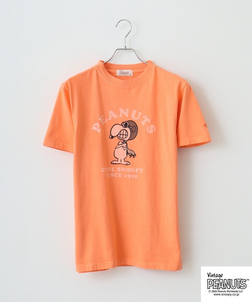 「PEANUTS」 半袖Tシャツ S ベージュ メンズ_画像5