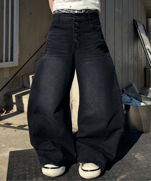 「sedacle」 デニムパンツ LARGE ライトインディゴブルー メンズ_画像4