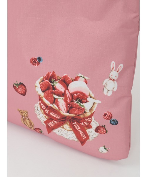PINK HOUSE トートバッグ ピンク（大き目）（未使用、保管品） PINK HOUSE（ピンクハウス） トートバッグ PH CAKE SWEETS RABBIT