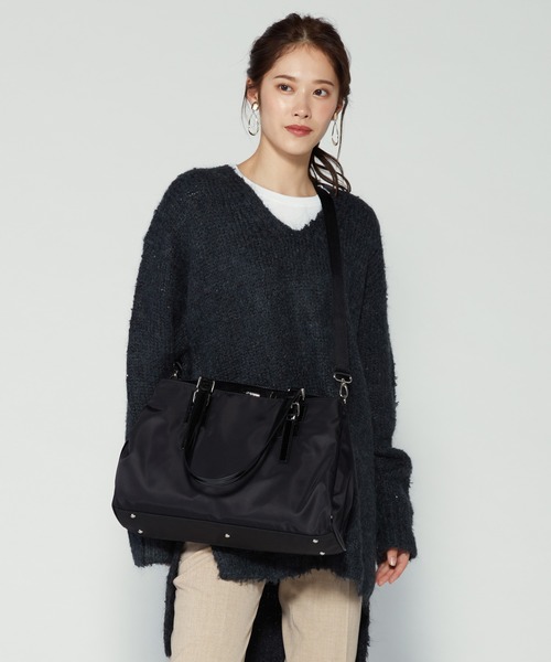 LA BAGAGERIE（ラバガジェリー） トートバッグ ナイロン×エナメル 2way 