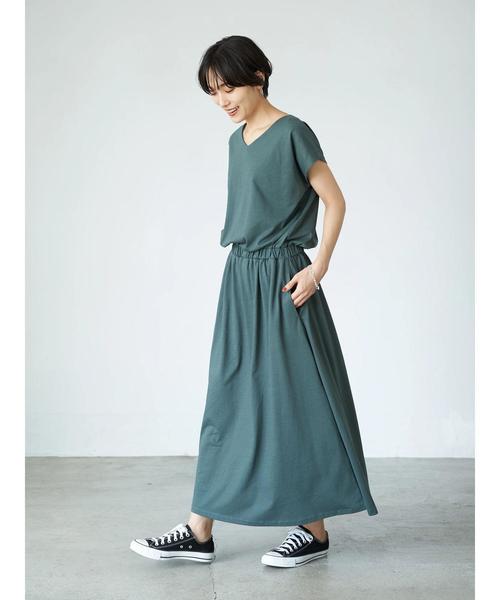 AMERICANHOLIC新品タグ付き フレンチスリーブカットワンピース OW アメリカンホリック AMERICAN HOLIC フレンチスリーブカット