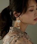 パール ピアス パールフラワーダンスイヤリング...の詳細画像1