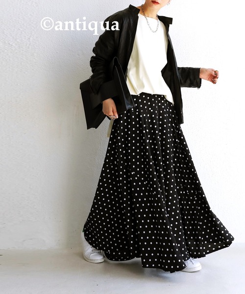 antiqua スカート ドットフレアスカート : ZOZOTOWN Yahoo!店 - 通販