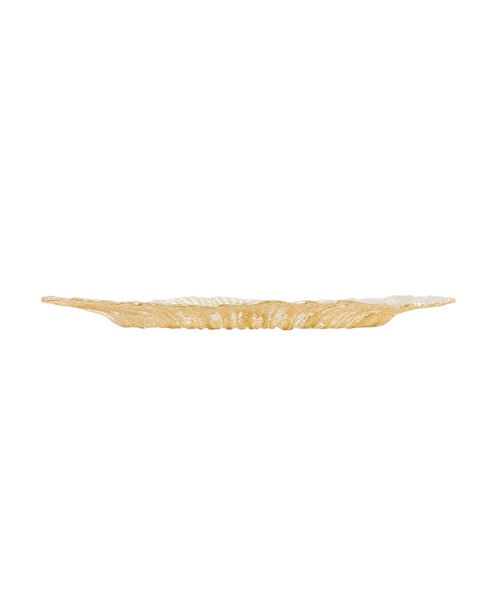 Francfranc（フランフラン） 食器 フラワー ガラスプレート L ゴールド