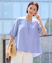自由区 ブラウス シャツ 「接触冷感・速乾・UVケア・撥水・防