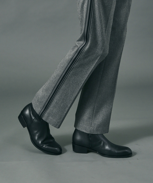 ハイヒール サイドゴアブーツ 5351 pour les hommes 5351 POUR LES HOMMES - サイドゴア ジップブーツ ブラック 4cm