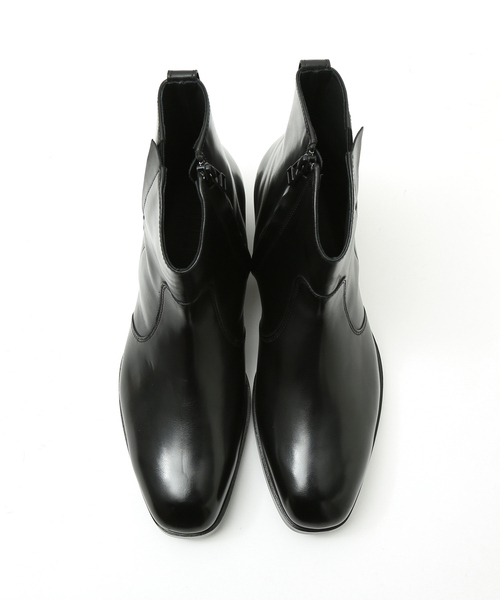ハイヒール サイドゴアブーツ 5351 pour les hommes 5351 POUR LES HOMMES - サイドゴア ジップブーツ ブラック 4cm