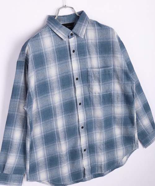 Limited Line Naive Magic シャツ フランネルシャツ オンブレチェック