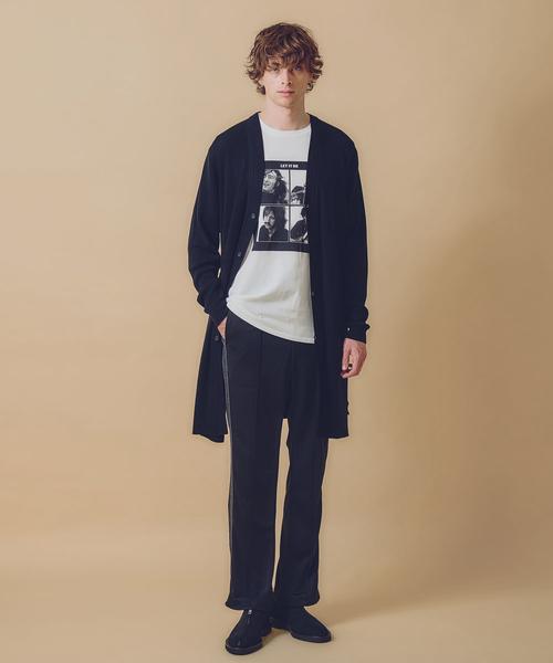 5351 POUR LES HOMMES カーディガン ウーステッド ニット ロング