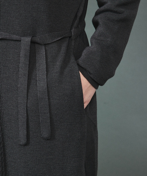 5351 POUR LES HOMMES カーディガン ウーステッド ニット ロング  