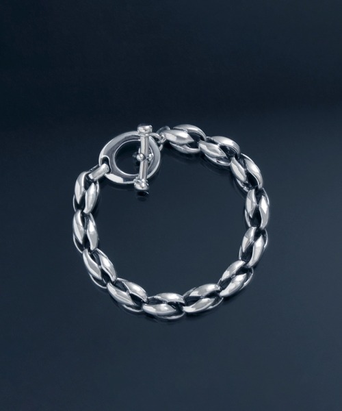 ブレスレット 「YArKA/ヤーカ」lily motif parts bracelet 「DB4」 百合の葉パーツデザインブレスレットの画像