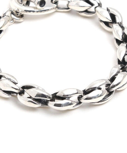 ブレスレット 「YArKA/ヤーカ」lily motif parts bracelet 「DB4」 百合の葉パーツデザインブレスレットの画像