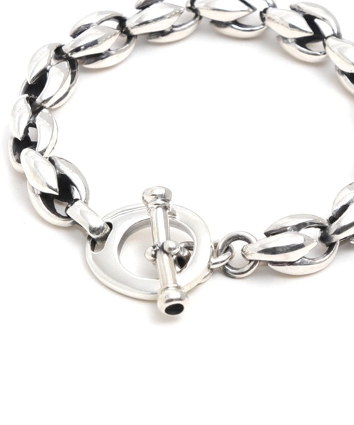 ブレスレット 「YArKA/ヤーカ」lily motif parts bracelet 「DB4」 百合の葉パーツデザインブレスレットの画像