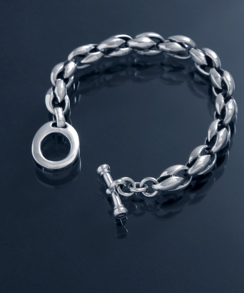 ブレスレット 「YArKA/ヤーカ」lily motif parts bracelet 「DB4」 百合の葉パーツデザインブレスレットの画像