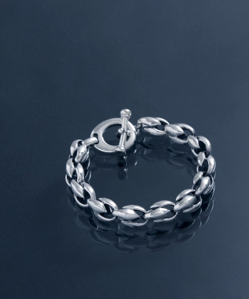 ブレスレット 「YArKA/ヤーカ」lily motif parts bracelet 「DB4」 百合の葉パーツデザインブレスレットの画像