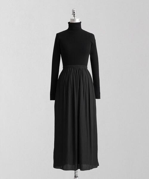 LOEFF（ロエフ） ワンピース 「LOEFF」リブ タートル コンビ