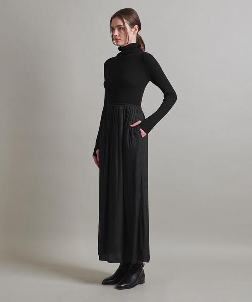 LOEFF（ロエフ） ワンピース 「LOEFF」リブ タートル コンビ