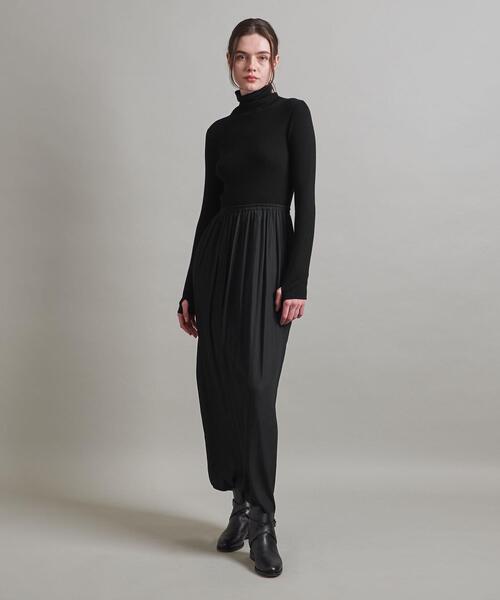 LOEFF（ロエフ） ワンピース 「LOEFF」リブ タートル コンビ 