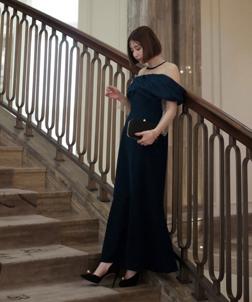 My shawty（マイシャウティー） ドレス bell sleeve dress : ZOZOTOWN