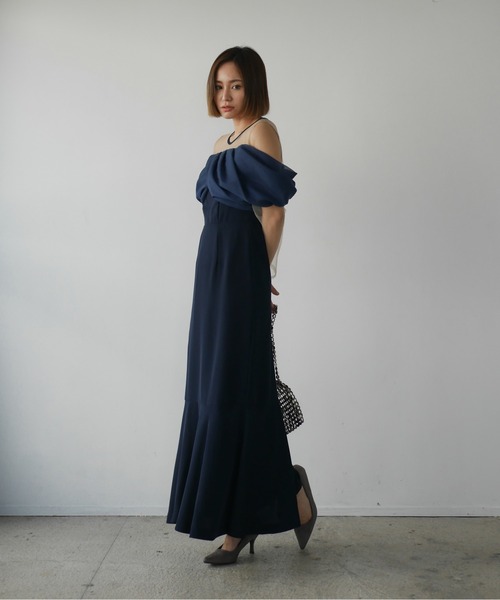 My shawty（マイシャウティー） ドレス bell sleeve dress : ZOZOTOWN