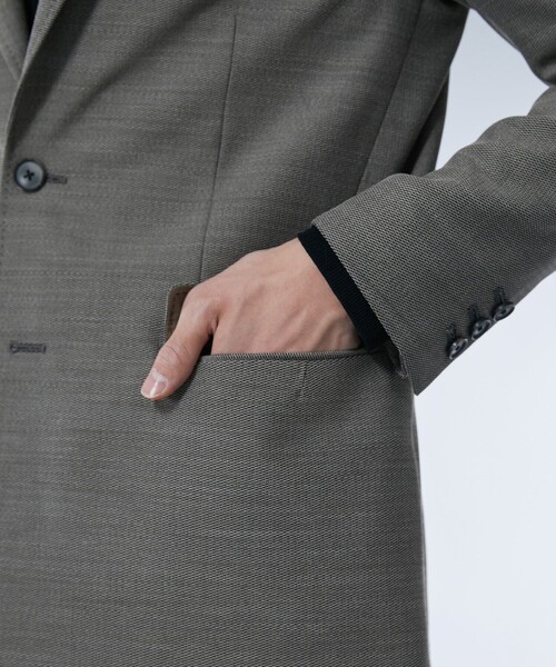 UNITED TOKYO VINTAGE TWILL 2Bジャケット ブラウン UNITED TOKYO（ユナイテッドトウキョウ） セットアップ High twist