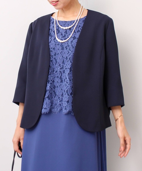 美品 forte_forte 定価13万 レディース ブルゾン ノーカラー レア ATA0120_250331_01.jpg