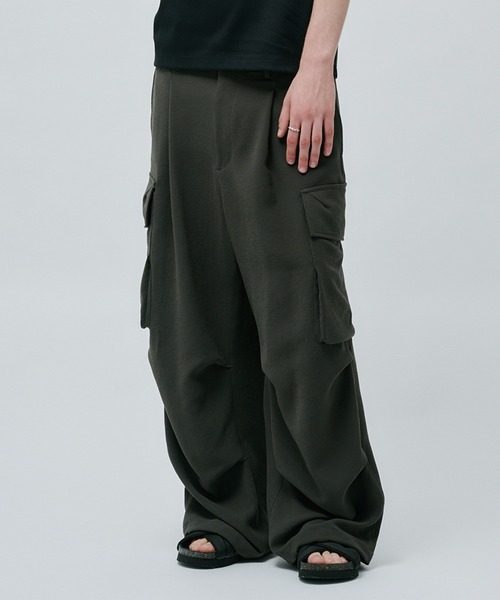 public TOKYO チノパン　カーキ PUBLIC TOKYO チノパン CHINOS バレルレッグイージー メンズ