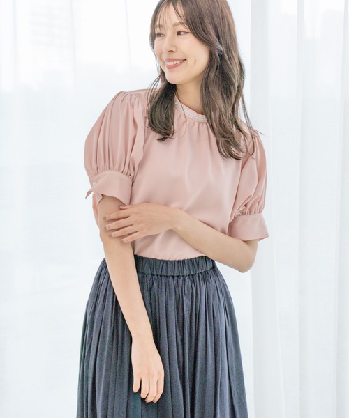 人気アイテムランキング(新品)  JAYRO ブラウス シャツ 衿ビジューブラウス レディース トップス