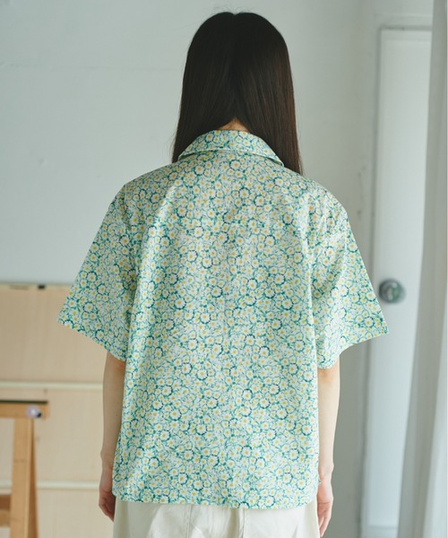 美品✨レオナール セットアップ 総柄 花柄 ノーカラー シャツ パンツ M LEONARD レオナール 花柄 総柄 セットアップ 11号 Lサイズ