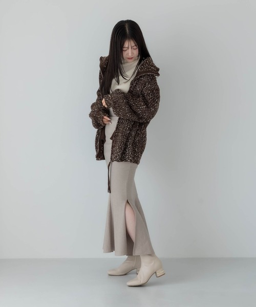 EVOL（イーボル） ブーツ 「EVOL」5cmヒールスクエアセンターシーム