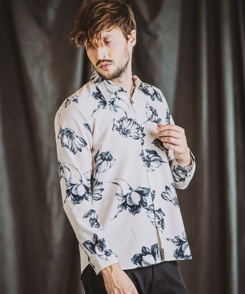 NO ID.（ノーアイディー） シャツ 「NO ID.」Flower Print Shirt
